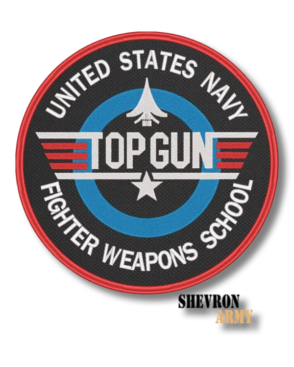 Нашивка Top Gun круглая большая