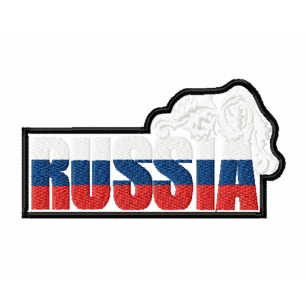 Файл вышивки Нашивка Россия