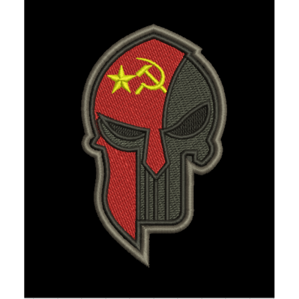 Файл вышивки ЧЕРЕП СПАРТА